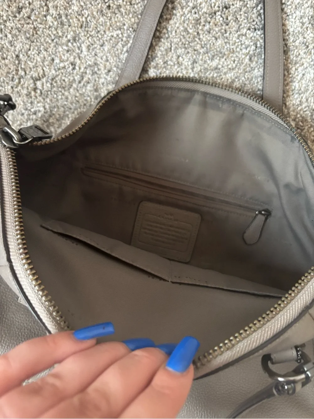 Coach pebbled leather